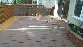 Before Deck Staining